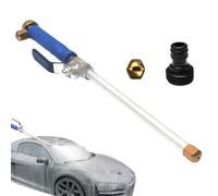 Hydro Jets Water Wand Pressure Sprayer | High Pressure Power Washer | Glass Seethrough Cleaner for Garden Hose, Foam Cannon Car Wash Kit Portable Cordless Hard Carry Case Outdoor
