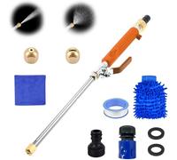 Hydro Nozzle, Jetsono Pressure Washer, Hydro Nozzle 3000 Psi, Portable Power WashingNozzle with Hydronozzle, 2 Jet Different Nozzles (Orange)