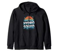Hydro Squad Renewable Hydropower Energy Team Zip Hoodie