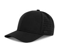 Hydro Waterproof Sports Performance Hat, Snapback Baseball Cap, Water Resistant for Everyday, Golf, One Size Fits All Unisex, Black, M/One Size