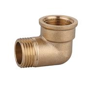 HYDROBIL Elbow 3/4" BSP (24.1mm) Female x 3/4" BSP (26.4mm) Male, Brass, Seals and Plumbing Fittings for Water Piping, 10 Bar, Max. Temp. 95°C, BSP Connector