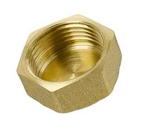 HYDROBIL Plumbing Fittings Water Pipe, BSP Fittings, 1" Female Plug Stop End Cap, Plumbing Joints and Connections, Brass 10 Bar, Max. Temp. 95°C, BSP Connector
