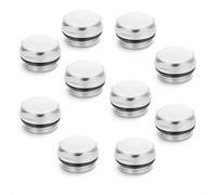 HYDROBIL Set of 10 Radiator Cover Plugs Pipe Fittings Stop End Cover Cap End Piece for Modern Radiators with O-Ring Seal 1/2 Inch BSP Male Thread Nickel-Plated Steel