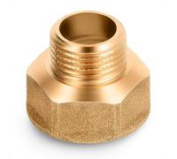 HYDROBIL Water Pipe Plumbing Fittings 3/4" BSP Female x 1/2" BSP Male Reducing Adapter, BSP Fittings, Brass Plumbing Joints and Connections, 10 Bar, Max. Temp. 95°C, BSP Connector