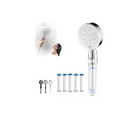 HydroBoost High Pressure 5-Mode Filtered Shower Head with Handheld, Powerful Shower Heads High Pressure Spray, Power Shower Head High Pressure with Built-in for Home Use(A-White)