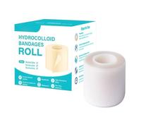 Hydrocolloid Bandage Roll, 1.96" Wide Flexible Sheet | Waterproof Wound Dressing for Cuts, Burns, Scars, Blisters & Incisions | Cut-to-Size Tape for Face, Fingers, Knees | Men, Women, Athletes, Pets