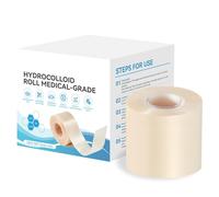 Hydrocolloid Bandages for Wound Care, Medical-Grade Waterproof Patch Bandages with Self-Adhesive, Highly Absorbent for Burn, Blister, Acne Care
