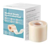 Hydrocolloid Bandages Roll - 5cm X 5m Medical Grade Hydrocolloid Roll, Cut-to-Size, Extra Large Hydrocolloids Patch Bandages with Self-Adhesive, Ultra Absorbent, Waterproof, HomeEssential