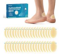 Hydrocolloid Blister Plasters for feet - Kimihome 38ct Waterproof Blisters Bandages - Adhesive Blister Pads for Heel, Foot, Toe,Finger - Gel Blister Prevention for Travel,Hiking (Heel Pack)