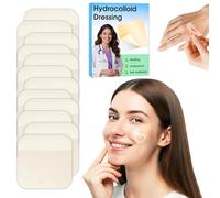 Hydrocolloid Dressing 8cm x 8cm, EASICUTI 12 Pack Hydrocolloid Patch Bandages for Wound Care, Fast Healing Patch with Self-Adhesive for Bed Sore, Burn, Blister, Acne Care, Superficial Wound
