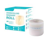 Hydrocolloid Dressings, Hydrocolloid Bandages Roll, Silicone Scar Sheets, with Effective Skin Protection and Waterproof Design, 6.5x6.5x6cm, for Men & Women