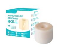Hydrocolloid Dressings, Hydrocolloid Bandages Roll, Silicone Scar Sheets, with Effective Skin Protection and Waterproof Design, 6.5x6.5x6cm, for Men & Women