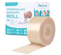 Hydrocolloid Roll, 1IN*16.4FT DIY Cuttable Hydrocolloid Roll for Acne,Waterproof Hydrocolloid Dressing Tape, Zit Patches,Acne Tape,Adhesive Hydrocolloid Patches for All Acne Sizes & Skin Types