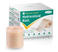Hydrocolloid Roll 5cm*5m, Hydrocolloid Dressings Roll Waterproof Bandages Tape for Wound Care, Cut-to-Size, Self-Adhesive Skinfriendly Large Wound Dressing Plasters Patches Pads Ultra Absorbent