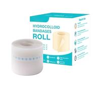 Hydrocolloid Roll | 5cm Hydrocolloid Roll Tape | Cuttable Medical Grade Hydrocolloids Rolls Patches | Waterproof & Flexible Hydrocolloids Dressings for Burn, Blister & Acnes Care