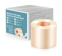 Hydrocolloid Roll, 5x200cm Waterproof Adhesive Hydrocolloid Tape, Cut-to-Size Dressings Patch for Wound Care