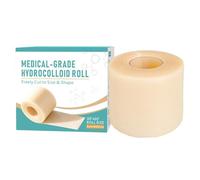 Hydrocolloid Roll, Cuttable Waterproof Adhesive Tape, Hydrocolloid Patch Bandages, Flexible Skin Friendly Material, Wound Care Medical Supply, Face Body Burns Cuts for Daily Walking Outdoor Activity