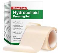 Hydrocolloid Roll for Wound Care, 2in x 4.9ft Hydrocolloid Bandages, Waterproof & Comfortable Wound Dressing Roll, Supports Natural Healing, Ultra Absorbent, Cut-to-Size