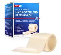 Hydrocolloid Roll for Wound Care (2IN X4.9FT), Self-Adhesive Hydrocolloid Patch Bandages for Wound Healing,Ultra-Thin & Waterproof, Scar Prevention, Burn Care, DIY Size & Shape