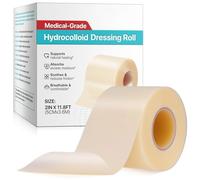 Hydrocolloid Roll for Wound Care, 5cm*3.6m Hydrocolloid Dressing Roll Plasters Bandages Home Essential Ultra Absorption Waterproof Dressing Tape for Blisters, Acne, Minor Wounds DIY Size & Shape