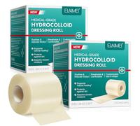 Hydrocolloid Roll for Wound Care, 5cm x 3.6m | 2-Pack of Self-Adhesive, Cut-to-Size Hydrocolloid Bandages | Waterproof, Flexible & Ultra Absorbent Dressing Tape