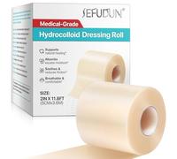 Hydrocolloid Roll for Wound Care (5cm x 3.6m) - Self-Adhesive, Ultra Absorbent & Waterproof - Cut-to-Size DIY Dressing for Blisters, Burns, Acne - Gel Bandage Tape, Hydrocolloid Bandages Roll