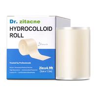 Hydrocolloid Roll for Wound Care & Acne,Pimple Patch Roll,Cut-to-Size Hydrocolloid Bandages,Waterproof,Absorbs Pus,Flexible,Clean & Easy to Use,First Aid for Acne,Cuts & Blisters (2in × 4.9ft)