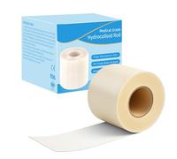 Hydrocolloid Roll for Wound Care Cut-to-Size 5cm x 5m Hydrocolloid Patch Bandages Self-Adhesive Waterproof Wound Dressing Plasters Tape for Blisters Acne