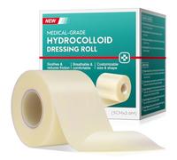 Hydrocolloid Roll for Wound Care, Cuttable Medical Grade Hydrocolloid Bandages, Breathability Waterproof Patch Tape Roll, Flexible Suitable for All Parts of The Body(2in*11.8ft)
