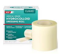 Hydrocolloid Roll for Wound Care - Hydrocolloid Plaster Dressings with Self-Adhesive Backing, Flexible and Waterproof, Can Be Cut to Size, Essential for The First-Aid Kit 5cm X 3.6m