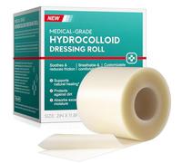 Hydrocolloid Roll for Wound Care, Professional Medical Grade Hydrocolloid Bandages for Advanced Wound Care - Breathable, Self-Adhesive, Customizable Size 5cm*3.6m