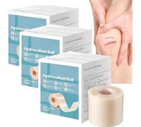 Hydrocolloid Roll for Wound Care,Waterproof Adhesive Hydrocolloid Tape, Cut-to-Size Dressings Patch (3 Roll)