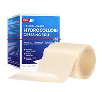 Hydrocolloid Roll, Highly Absorbent Self Adhesive,5cm, Hydrocolloid Bandage, Skin Protection Bandage, Flexible Waterproof Coverage, for Body Care Outdoor and Indoor