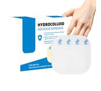 Hydrocolloid Roll - Hydrocolloid Dressing,5 Sheets Flexible Cutting Gentle Patch Waterproof for Sensitive Skin Incision Care Burn Cuts Toe Heel Finger Face