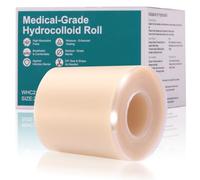 Hydrocolloid Roll,Hydrocolloid Patch Plasters Self-Adhesive Large Wound Dressings Waterproof Dressings Bandages Extra Thin-DIY Size & Shape (Green, 5cm x 365cm)