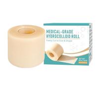 Hydrocolloid Roll Tape | Easy Removal | 5x5.5cm | Waterproof Patch Bandages | Outdoor Activity Care | Wide Applications | for Face Body Burns Cuts Daily Walking Outdoor