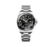 Hydroconquest GMT 41mm Mens Watch Black Stainless Steel