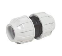 Hydrodiff Hydrodif Mdpe Compression Coupling 25mm - Wras Approved, Polypropylene Construction, Leak-Resistant Seal