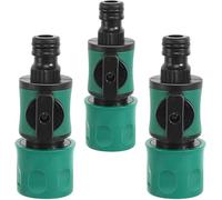 Hydrogarden 3PACK Quick Release in Line Shut Off Valve,Garden Hose Pipe in Line Tap Shut Off Valve Fitting Connect Adaptor Tool Gadget