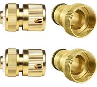 Hydrogarden Threaded Mixer Hose Adaptor Pipe Joiner Fitting,Universal Kitchen Mixer Tap Hose Connector & End Quick Connector for Standard Indoor Threaded Tap