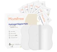 Hydrogel Nipple Gel Pads for Breastfeeding: Soothing Nursing Pads Reusable Instant Cooling Relief | Promotes Healing Irritated Nipples - 6Packs