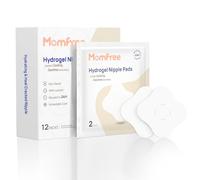Hydrogel Soothing Gel Pads for Breastfeeding: Breast Pads Reusable for Instant Pain Relief | Provides Cooling Effect | Healing Nipples - 12Packs(24 Count)
