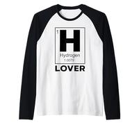 Hydrogen Lover Hybrid Car Clean Energy Fuel Cell Symbol H Raglan Baseball Tee