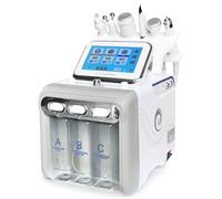 Hydrogen Oxygen Facial Care Machine,6 in 1 Hydro Facial Machine UK,Professional Aqua Facial Machine,Hydrogen Oxygen Beauty Instrument with LED Display fit for Home and Beauty Salon