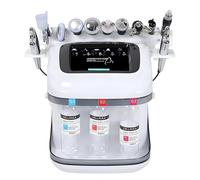 Hydrogen Oxygen Facial Machine, 10 in 1 Water Oxygen Hydra-Facial Device with 8 Inch Display, Deep Cleansing for Professional Beauty Use
