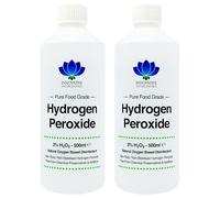 Hydrogen Peroxide 3% Food Grade - 1 Litre - Purest Grade H2O2 - Unstabilized and Additive Free - 10 Vols