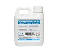 Hydrogen Peroxide 6% 20 Vols. 50ml 500ml 1L 5L Litre for Cleaning Disinfecting Bleaching (1L)
