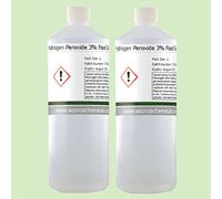 Hydrogen Peroxide (H2O2) 3% BP Food Grade 2 x 1 Litre (2L) Inc Delivery 10 Vols