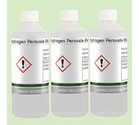 Hydrogen Peroxide (H2O2) 6% BP Food Grade 3 x 500ml Inc Delivery 20 Vols