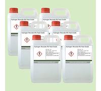 Hydrogen Peroxide (H2O2) 6% BP Food Grade 6 x 2.5 Litre (15L) Inc Delivery 20 Vols